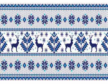 jersey punto lana reno azul invierno