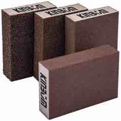 KINBOM - 4 esponjas de lijado en seco y húmedo (4 bloques) lifa fina lija gruesa manualidades madear